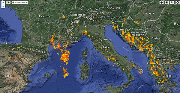 carte-foudre-temps-reel - photo Blitzortunglive